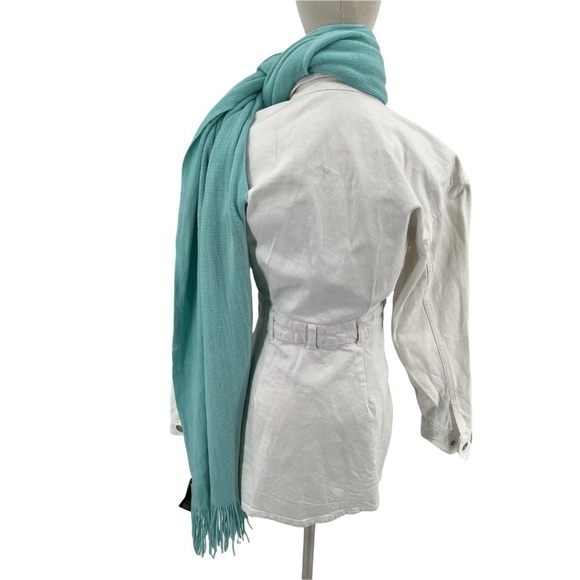 Layers By Lizden Green Acrylic Fringe Scarf - Picture 3 of 11